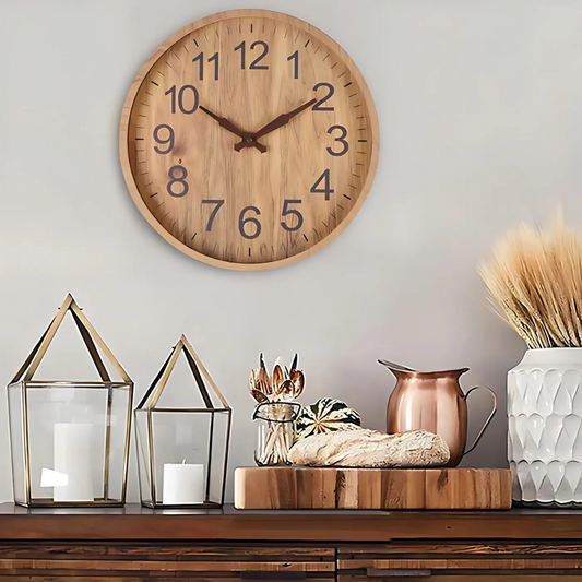 Clocky Clock - Große stilvolle Wanduhr für Wohnzimmer
