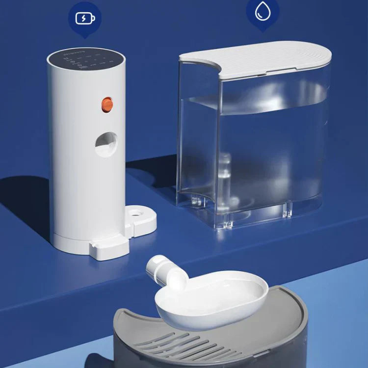 PetFresh | 1.8L kabelloser Trinkbrunnen für einfaches und gesundes Trinkvergnügen