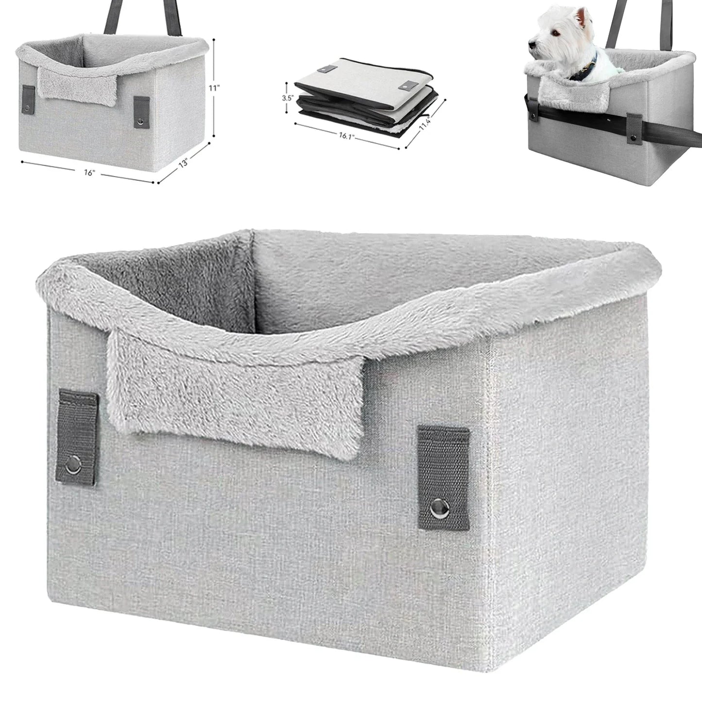 Bequemer und tragbarer Autositz für kleine Hunde