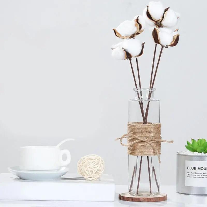Minimalistische Glasvase - Elegante Tischdekoration