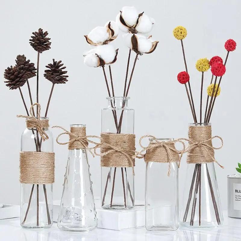 Minimalistische Glasvase - Elegante Tischdekoration