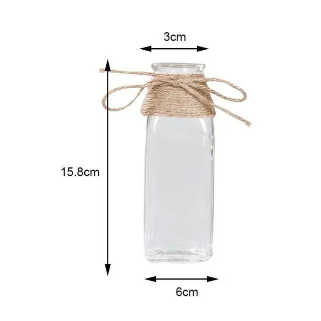 Minimalistische Glasvase - Elegante Tischdekoration