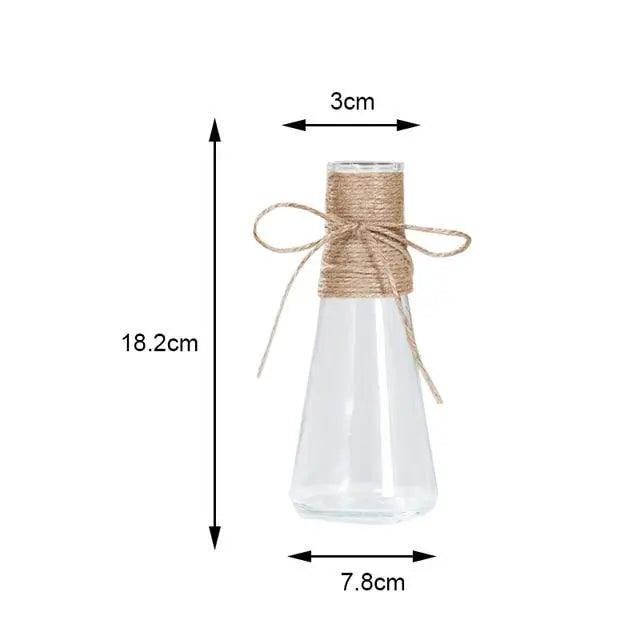 Minimalistische Glasvase - Elegante Tischdekoration