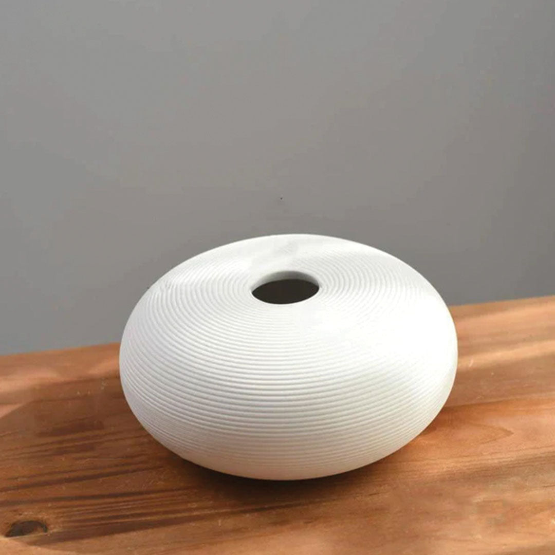 Handgemachte Keramikvase Blanche