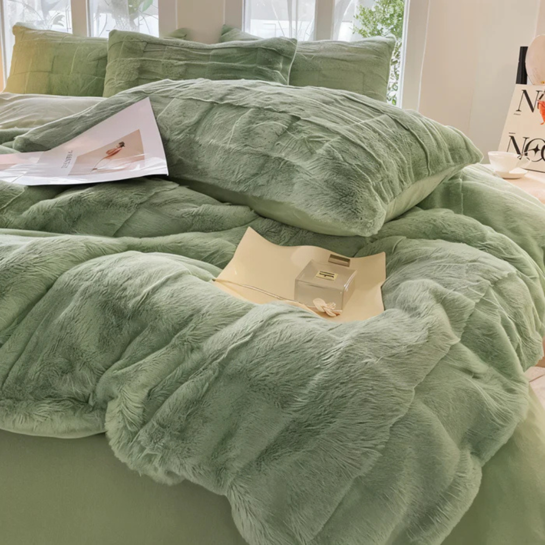 Ultimativer Komfort: Luxusweicher Fleece-Bettbezug 155x220 für warme und gemütliche Nächte das ganze Jahr über