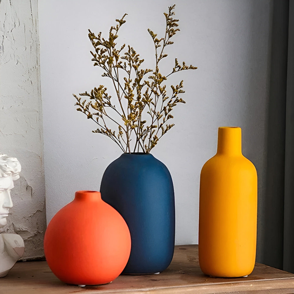 Astraelle - Elegante skandinavische Keramikvase im minimalistischen Stil für eine moderne Atmosphäre