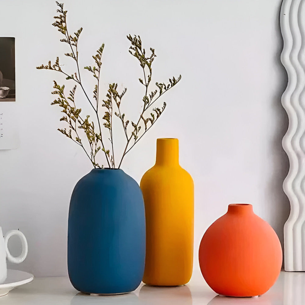 Astraelle - Elegante skandinavische Keramikvase im minimalistischen Stil für eine moderne Atmosphäre