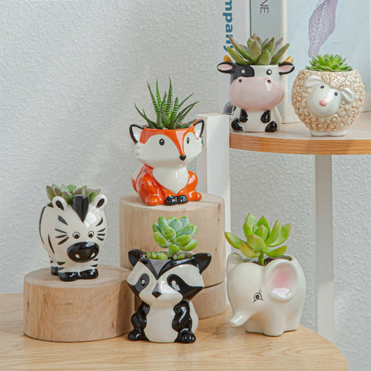Serenna - Einzigartiger kreativer Tier-Blumentopf für einen verspielten Akzent im Haus oder Garten