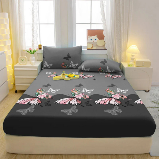 Schicke graue Tagesdecke – Luxuriöser dekorativer Überwurf für ein stilvolles Schlafzimmer