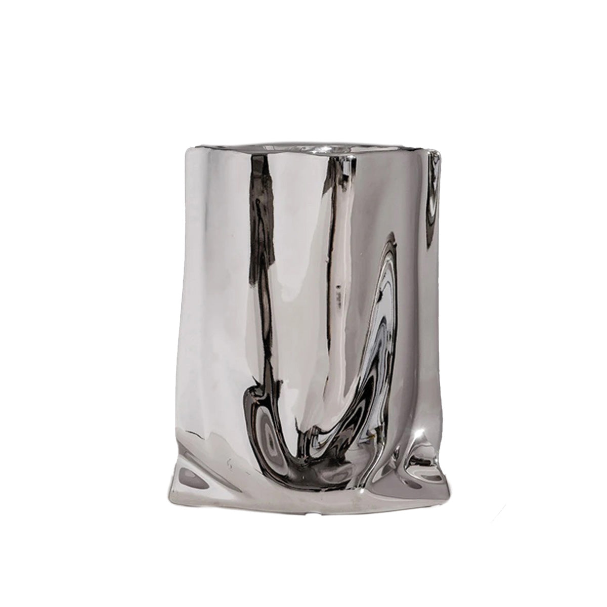 Elegante gefaltete Blumenvase | Perfekte zeitgenössische Dekoration für alle Ihre Räume