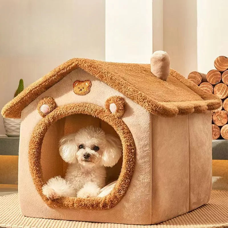 Ganzjahres-Hundehütte für kleine Hunde