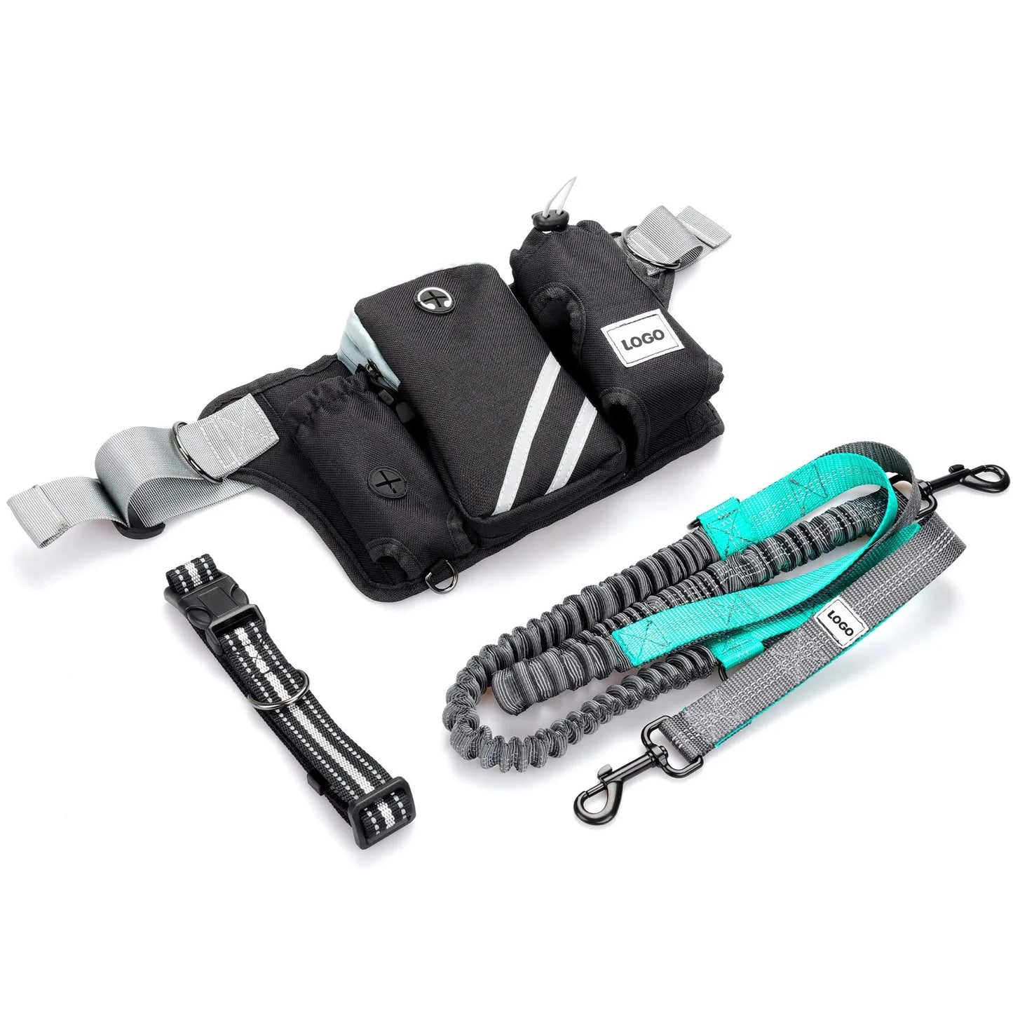 Reflektierende Jogging-Hundeleine für sicheres Laufen