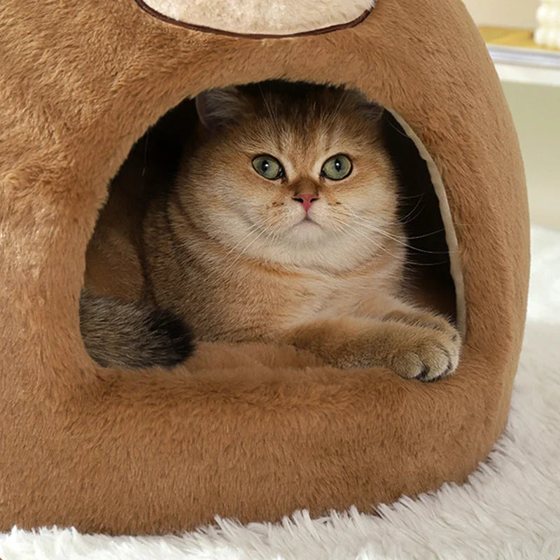 Luxuriöses bequemes Bett für Katzen und Hunde für ultimative Ruhe und gemütlichen Komfort