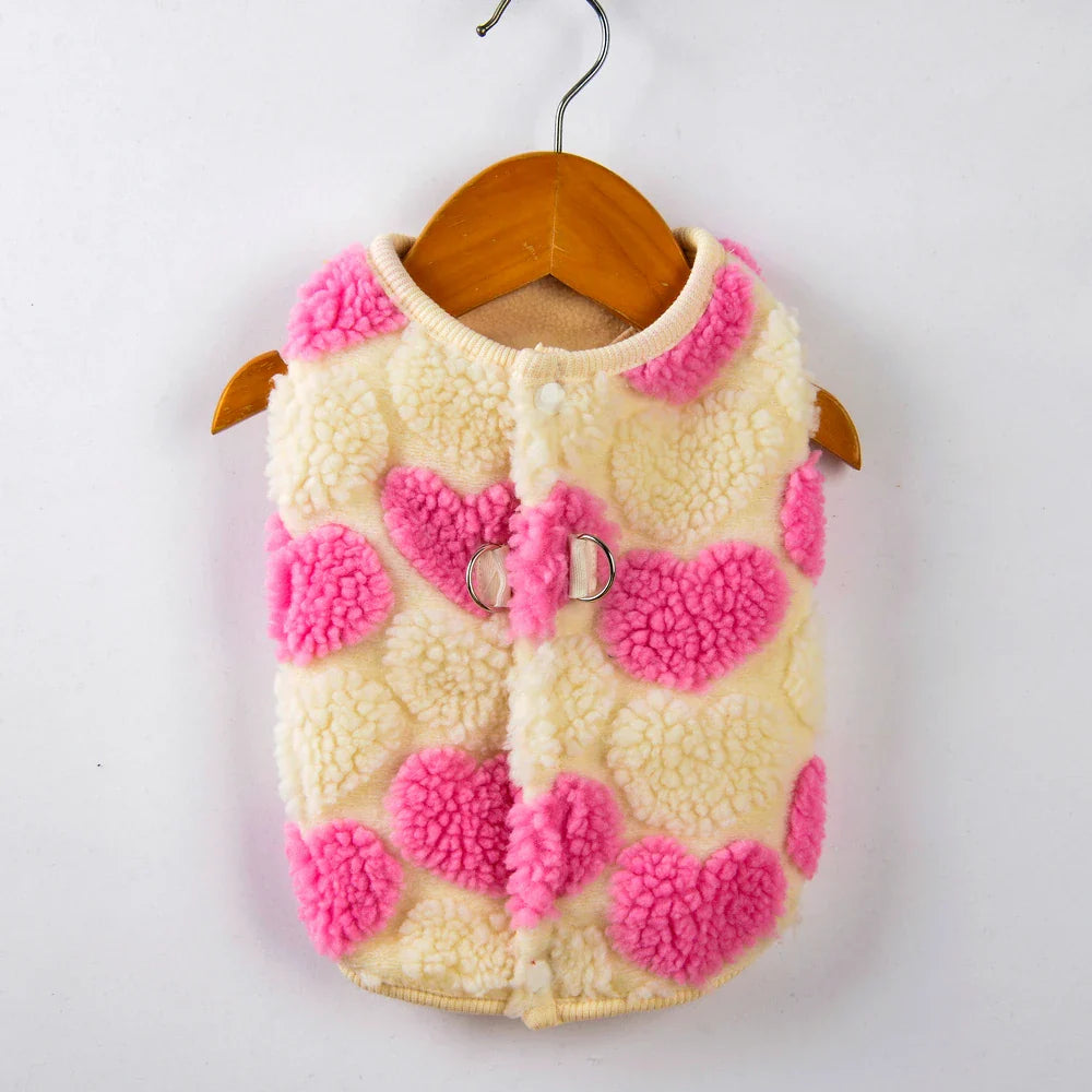 Luxus Komfort Fleece-Mantel für Französische Bulldogge und Chihuahua für warmen Schutz