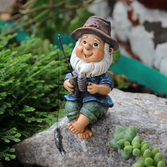 Thalia Verschwindender Gartenzwerg Harzfigur - Perfekt für Schreibtisch- und Tischdekoration