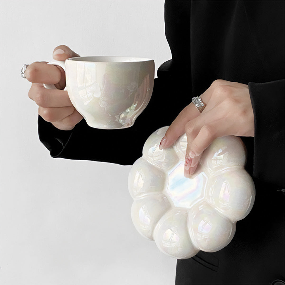 Elegante Sonnenblumen-Tasse mit Blumenmuster Perfekt für ein schönes Frühstück