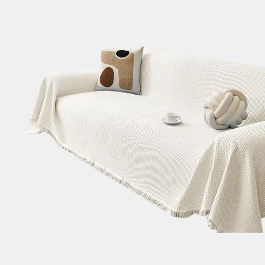 Elegante atmungsaktive Baumwollsofa-Abdeckung - langlebiger und trendiger Möbelschutz