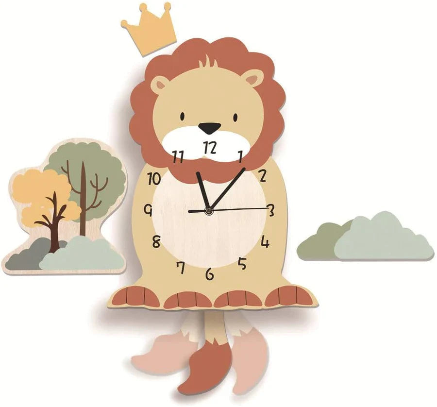 Brilvo - bezaubernde Tier-Wanduhr für Kinder