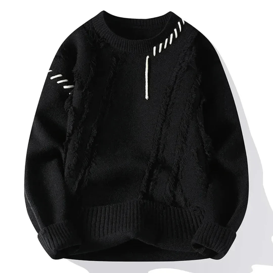 Detlef - Contemporary men's sweater with stylish geometric design