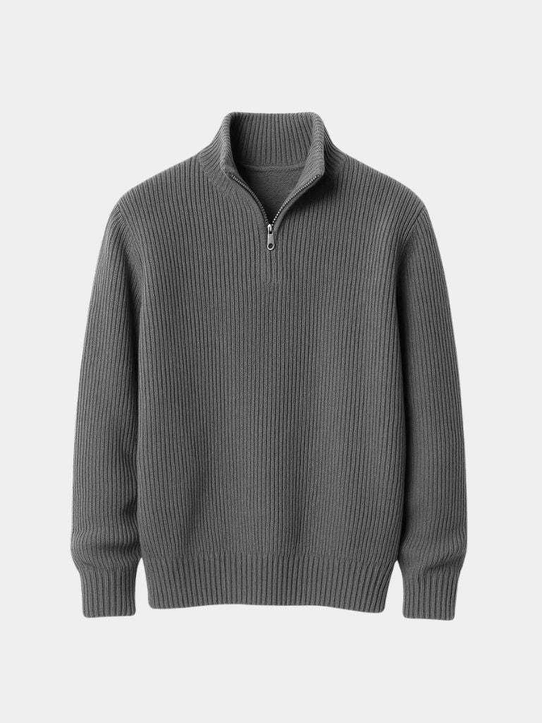 Falko - Elegant Highland Quarter-Zip Pullover in Classic Design