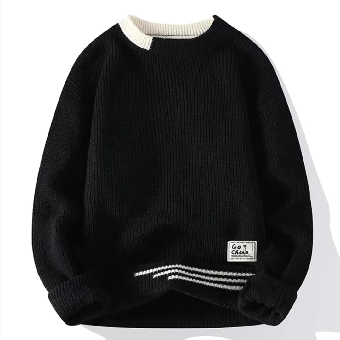 Hubert - Elegant Classic Round Neck Sweater for Stylish Comfort