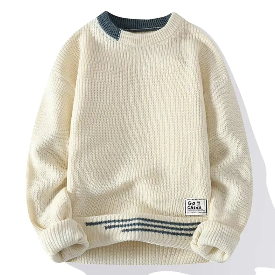 Hubert - Elegant Classic Round Neck Sweater for Stylish Comfort