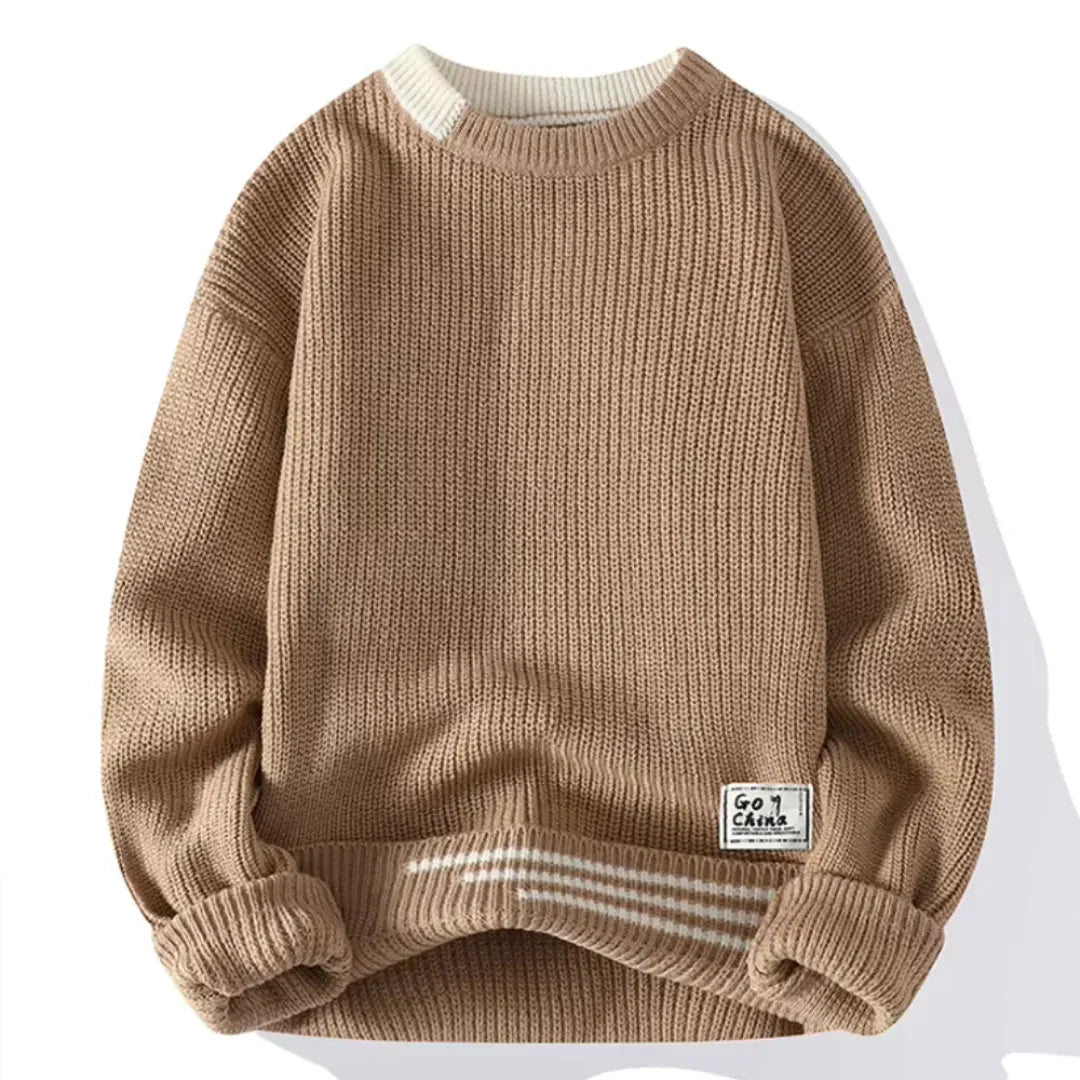 Hubert - Elegant Classic Round Neck Sweater for Stylish Comfort