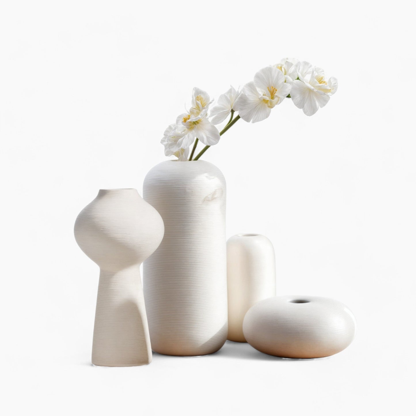 Handgemachte Keramikvase Blanche