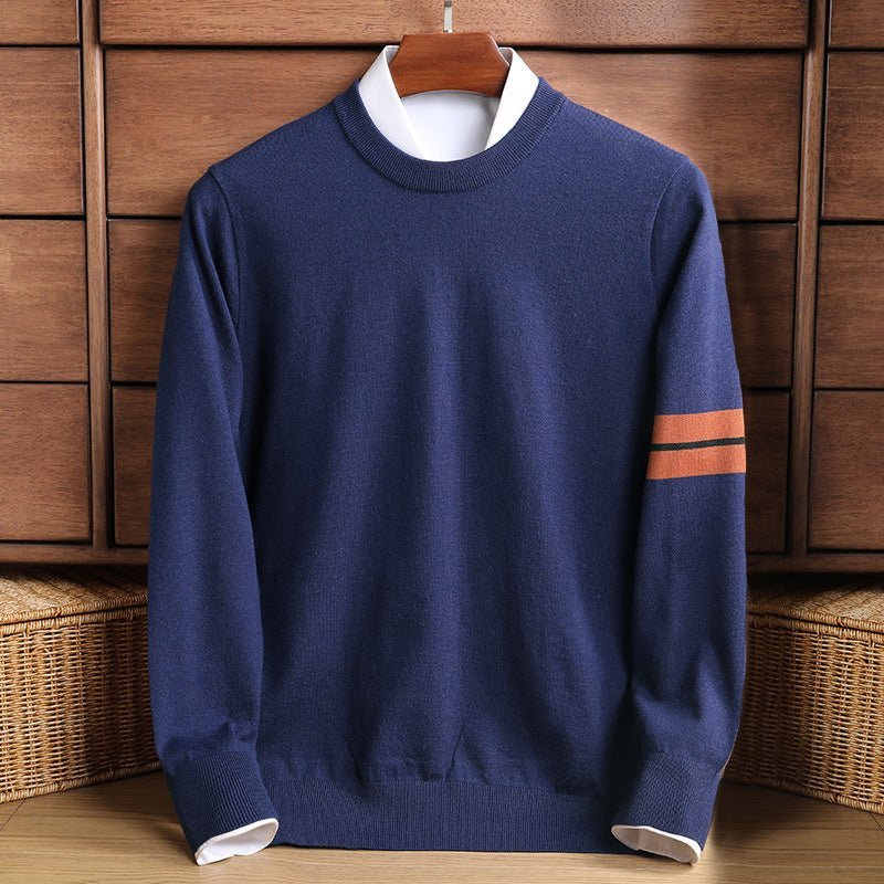 Jonas – Comfortable warm wool blend knit sweater for cozy days
