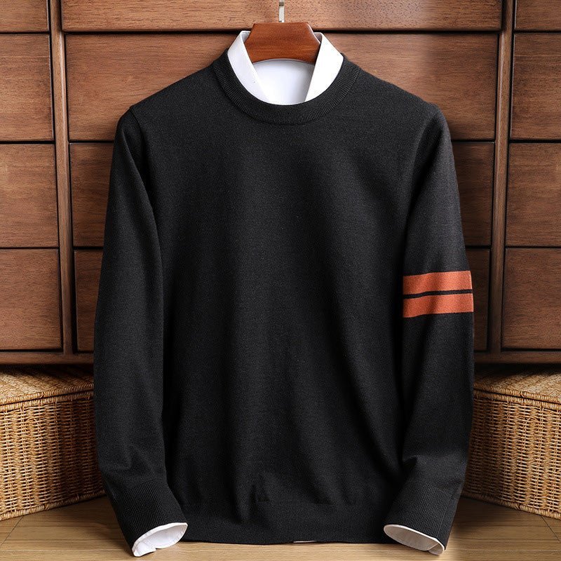 Jonas – Comfortable warm wool blend knit sweater for cozy days