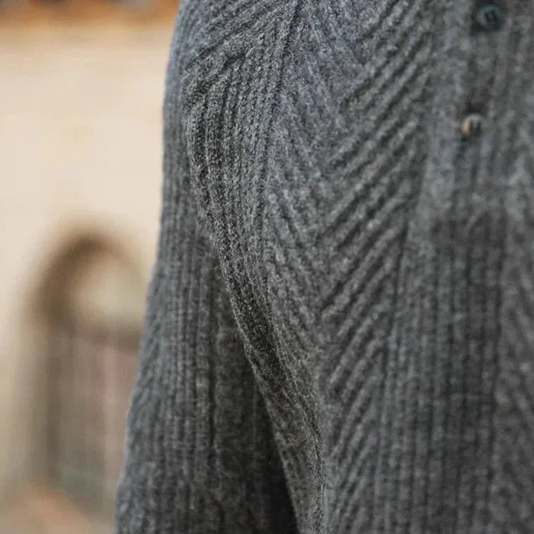 Konrad - Elegant and Comfortable Versatile Polo Sweater for Any Occasion