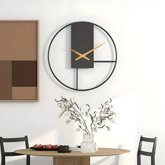 Aurum - Elegante Minimalistische Wanduhr | Stilvolles und Beruhigendes Lautloses Design