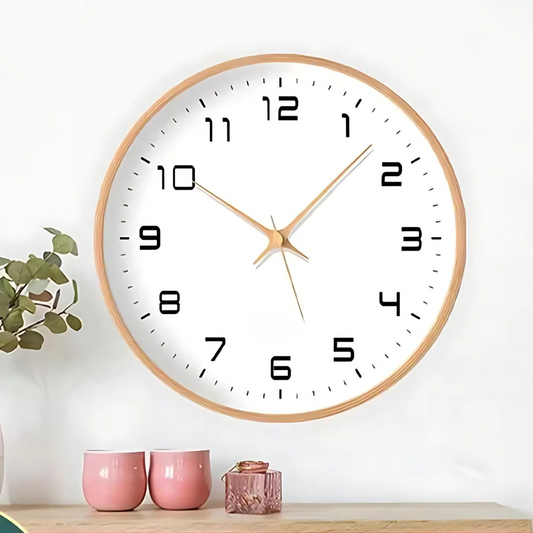 Woodland - Elegante Wanduhr aus Holz für stilvolle Inneneinrichtung