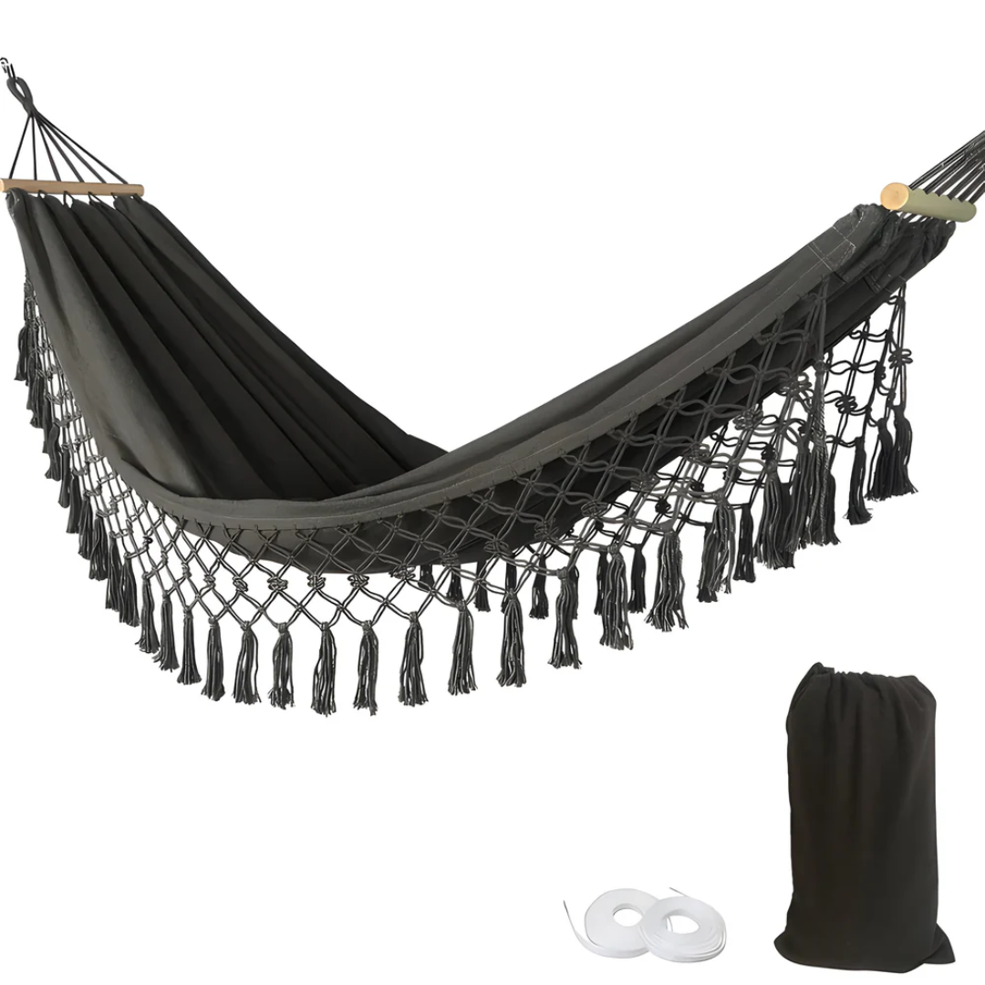 Velri - Luxuriöse Bequeme Boho Baumwoll-Hängematte für Ultimative Entspannung
