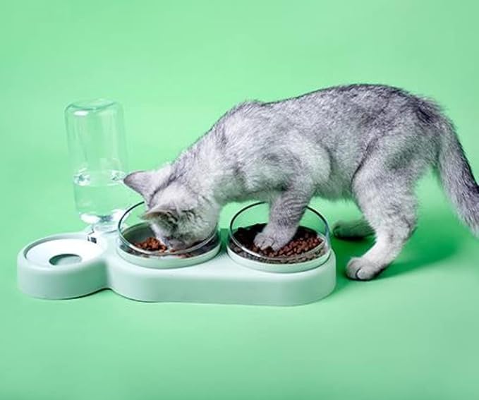 Innovative 3-in-1 Futterstation mit praktischen spülmaschinenfesten Behältern für Komfort