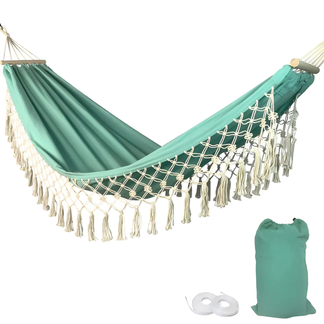Velri - Luxuriöse Bequeme Boho Baumwoll-Hängematte für Ultimative Entspannung