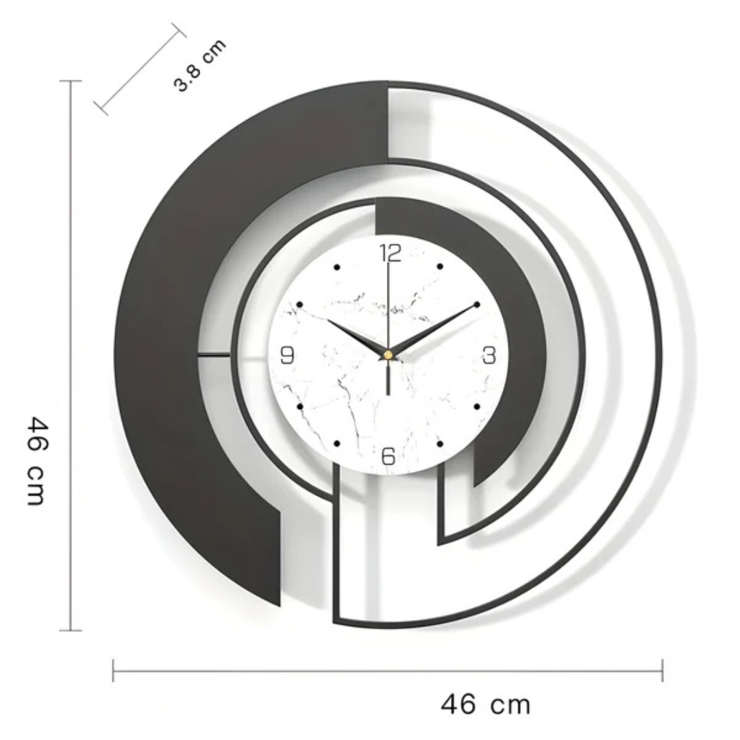 Arc - Elegante und schlanke Wanduhr für ein modernes Interieur