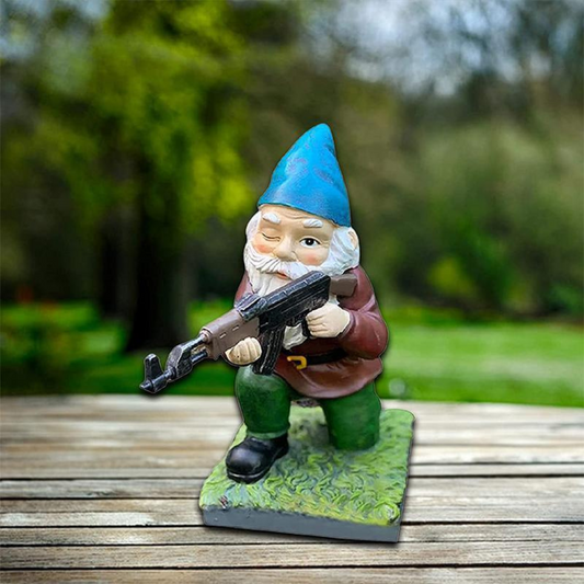 Drelix - Robuster Militärischer Gartenzwerg zum Spielen und Dekorieren