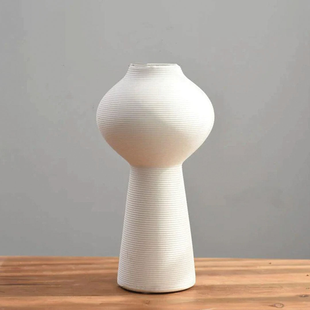 Handgemachte Keramikvase Blanche