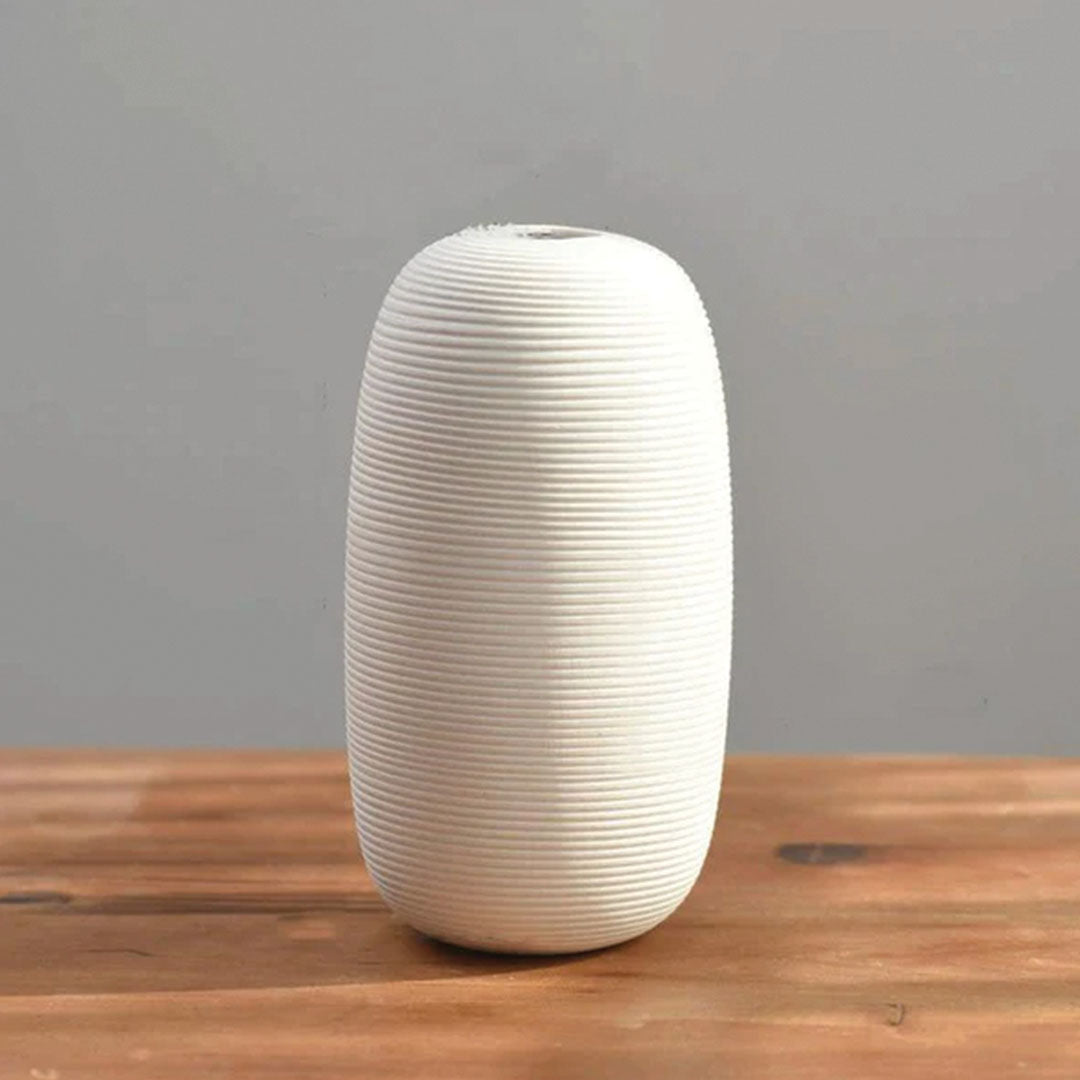 Handgemachte Keramikvase Blanche