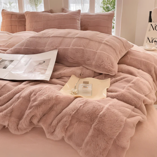 Ultimativer Komfort: Luxusweicher Fleece-Bettbezug 155x220 für warme und gemütliche Nächte das ganze Jahr über