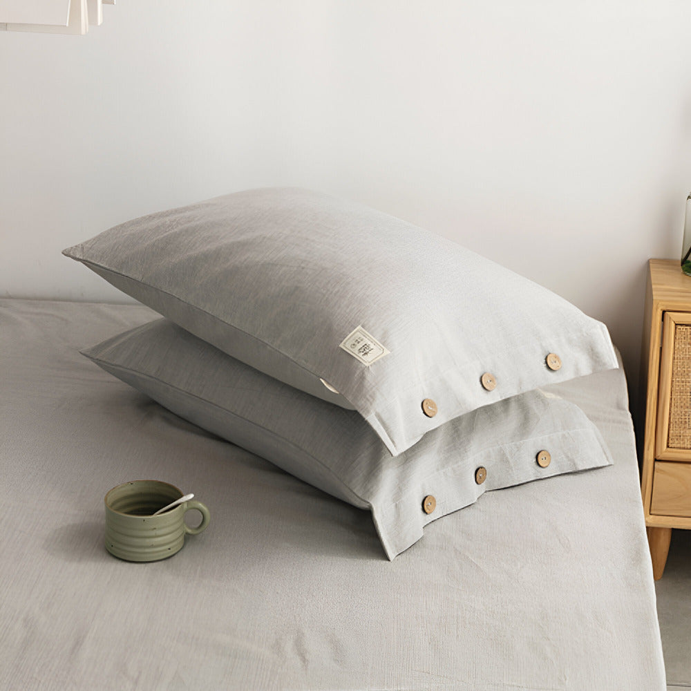 Luxus-Baumwoll-Bettwäsche-Set 135x200 cm mit Kissenbezügen – Weiches, Atmungsaktives und Elegantes Design