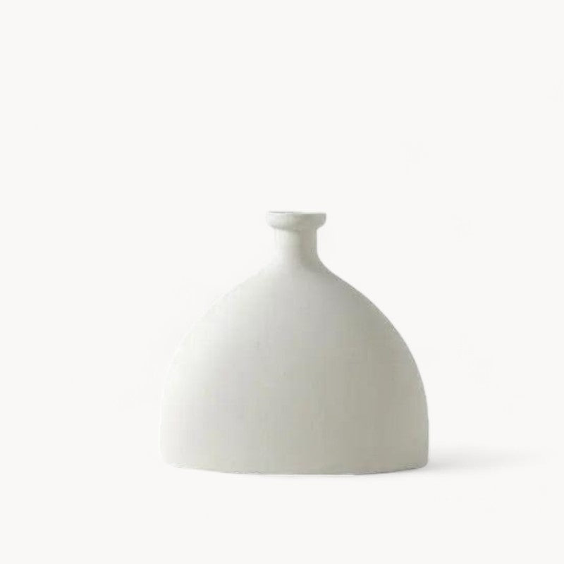 Handgemachte weiße Keramikvase