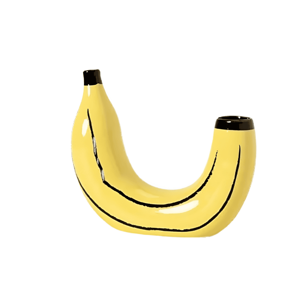 Seralith - Einzigartige moderne dekorative bananenförmige Vase für stilvolle Innenräume