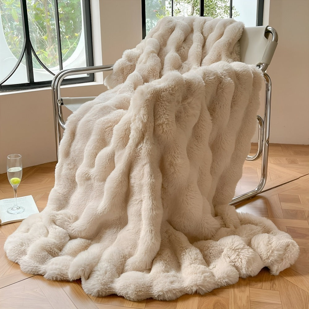 Kuschelige Flauschige Fleece-Decke – Superweich, Warm und Stilvoll für Extra Komfort