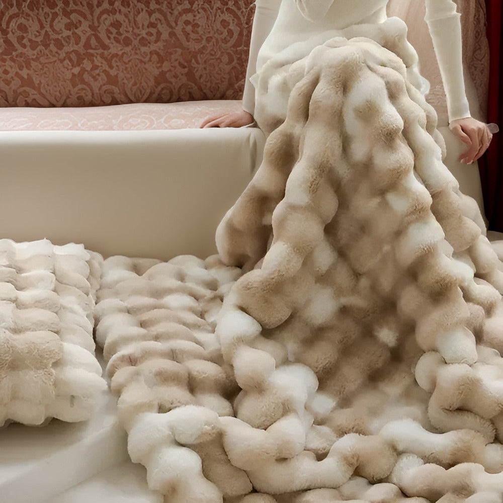 Kuschelige Flauschige Fleece-Decke – Superweich, Warm und Stilvoll für Extra Komfort