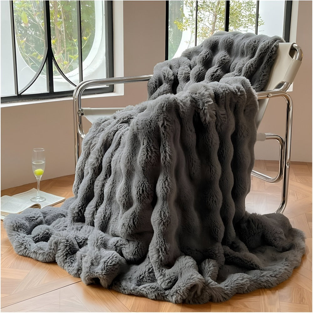 Kuschelige Flauschige Fleece-Decke – Superweich, Warm und Stilvoll für Extra Komfort