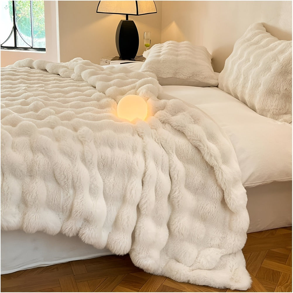 Kuschelige Flauschige Fleece-Decke – Superweich, Warm und Stilvoll für Extra Komfort