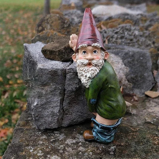 Casta - Kreative Gnom-Figur aus Harz mit elegantem weißem Bart