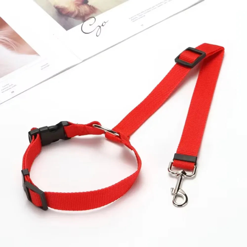 Verstellbarer Nylon-Hundegurt und Geschirr für sichere und komfortable Reisen